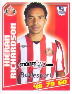 Sticker Kieran Richardson - Premier League Inglese 2008-2009 n. 389 - Topps