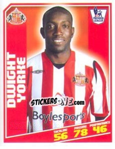 Sticker Dwight Yorke - Premier League Inglese 2008-2009 n. 392 - Topps