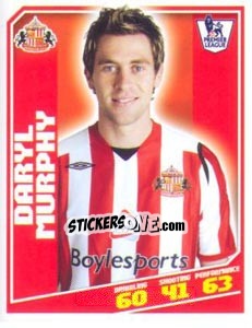 Sticker Daryl Murphy - Premier League Inglese 2008-2009 - Topps