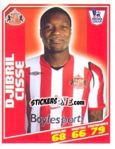 Sticker Djibril Cisse - Premier League Inglese 2008-2009 n. 396 - Topps