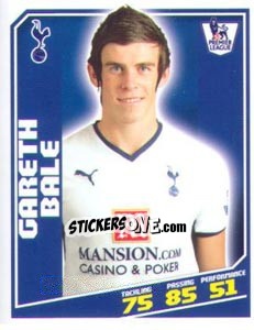 Figurina Gareth Bale - Premier League Inglese 2008-2009 - Topps