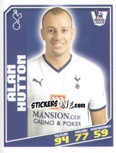 Sticker Alan Hutton - Premier League Inglese 2008-2009 n. 405 - Topps
