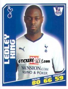 Sticker Ledley King - Premier League Inglese 2008-2009 n. 406 - Topps