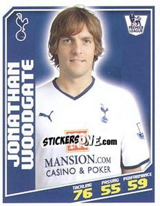Figurina Jonathan Woodgate - Premier League Inglese 2008-2009 - Topps