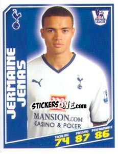 Sticker Jermaine Jenas - Premier League Inglese 2008-2009 n. 410 - Topps