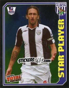 Figurina Jonathan Greening (Star Player) - Premier League Inglese 2008-2009 n. 420 - Topps