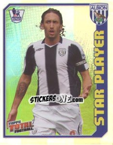 Figurina Jonathan Greening (Star Player) - Premier League Inglese 2008-2009 - Topps