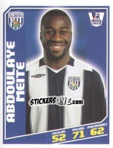 Figurina Abdoulaye Meite - Premier League Inglese 2008-2009 - Topps