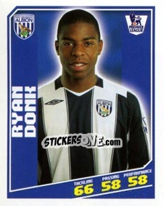 Sticker Ryan Donk - Premier League Inglese 2008-2009 n. 429 - Topps