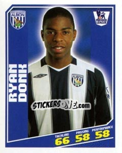 Sticker Ryan Donk - Premier League Inglese 2008-2009 - Topps