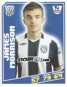 Figurina James Morrison - Premier League Inglese 2008-2009 - Topps