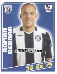 Sticker Roman Bednar - Premier League Inglese 2008-2009 - Topps
