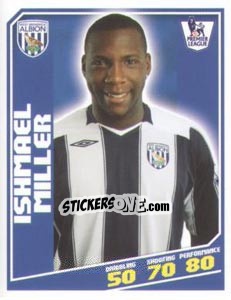Sticker Ishmael Miller - Premier League Inglese 2008-2009 n. 437 - Topps