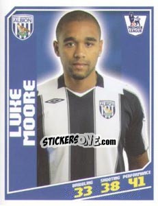 Figurina Luke Moore - Premier League Inglese 2008-2009 - Topps