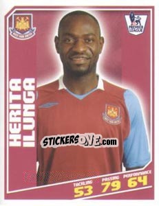 Figurina Herita Ilunga - Premier League Inglese 2008-2009 - Topps