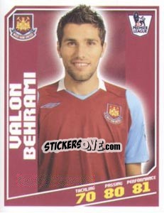 Sticker Valon Behrami - Premier League Inglese 2008-2009 - Topps