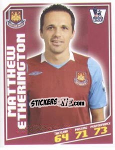 Sticker Matthew Etherington - Premier League Inglese 2008-2009 - Topps