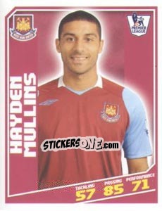 Figurina Hayden Mullins - Premier League Inglese 2008-2009 - Topps