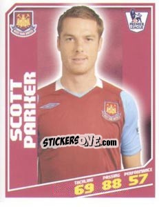 Sticker Scott Parker - Premier League Inglese 2008-2009 n. 453 - Topps