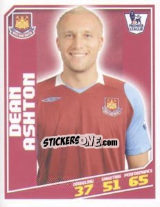 Cromo Dean Ashton - Premier League Inglese 2008-2009 - Topps