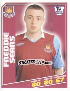 Sticker Freddie Sears - Premier League Inglese 2008-2009 n. 459 - Topps