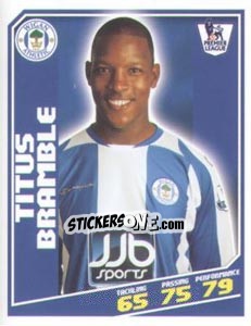 Sticker Titus Bramble - Premier League Inglese 2008-2009 n. 465 - Topps