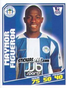 Figurina Maynor Figueroa - Premier League Inglese 2008-2009 - Topps