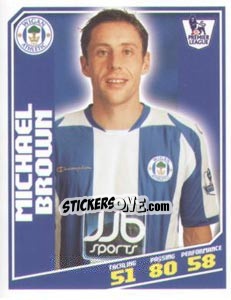 Cromo Michael Brown - Premier League Inglese 2008-2009 - Topps