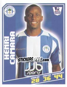 Sticker Henri Camara - Premier League Inglese 2008-2009 n. 478 - Topps