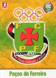 Sticker Pacos De Ferreira - Megacraques 2008-2009 - Panini