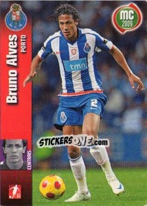 Sticker Bruno Alves - Megacraques 2008-2009 n. 37 - Panini