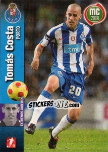 Figurina Tomas Costa - Megacraques 2008-2009 - Panini