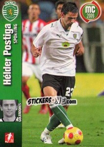 Sticker Helder Postiga - Megacraques 2008-2009 n. 112 - Panini