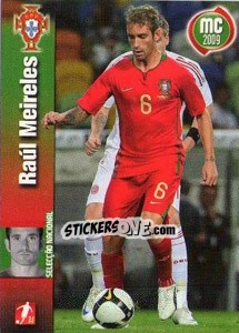 Sticker Raul Meireles - Megacraques 2008-2009 n. 127 - Panini