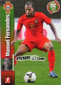 Sticker Manuel Fernandes - Megacraques 2008-2009 n. 129 - Panini