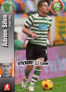 Figurina Adrien Silva - Megacraques 2008-2009 - Panini