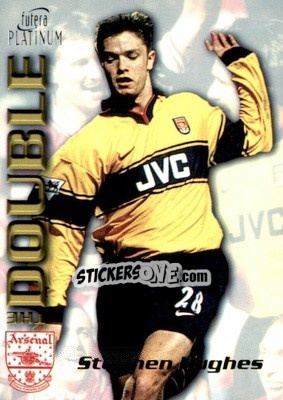 Sticker Stephen Hughes - Arsenal The Double 1998 - Futera