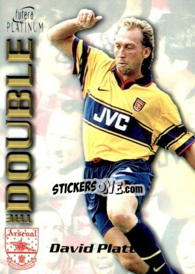 Sticker David Platt - Arsenal The Double 1998 - Futera