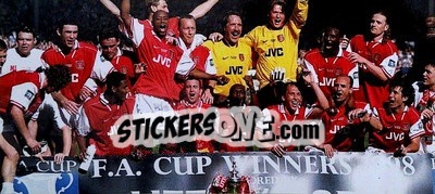 Sticker F.A. Cup Winners - Arsenal The Double 1998 n. XL2 - Futera