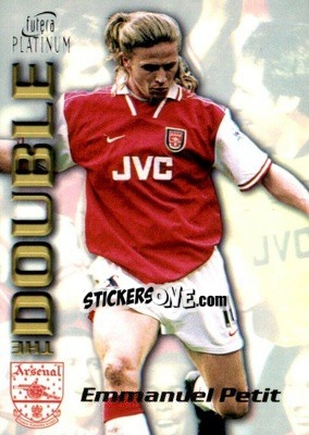 Sticker Emmanuel Petit - Arsenal The Double 1998 n. DB11-s - Futera