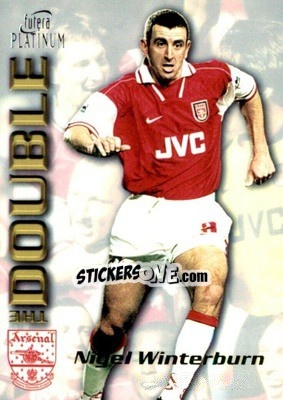 Sticker Nigel Winterburn - Arsenal The Double 1998 - Futera