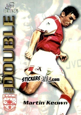 Sticker Martin Keown - Arsenal The Double 1998 - Futera