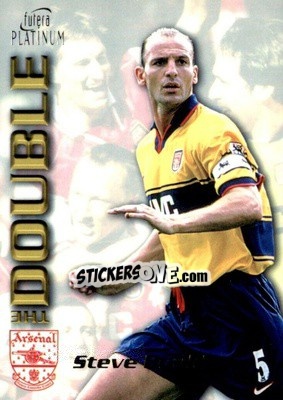 Cromo Steve Bould - Arsenal The Double 1998 - Futera
