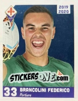 Sticker Federico Brancolini - ACF Fiorentina 2019-2020 n. 31 - Esselunga