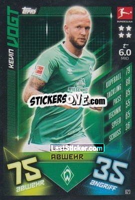 Sticker Kevin Vogt - German Fussball Bundesliga 2019-2020. Match Attax Extra - Topps