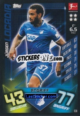 Sticker Jürgen Locadia - German Fussball Bundesliga 2019-2020. Match Attax Extra - Topps
