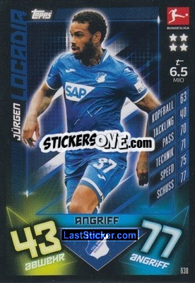 Sticker Jürgen Locadia - German Fussball Bundesliga 2019-2020. Match Attax Extra n. 638 - Topps