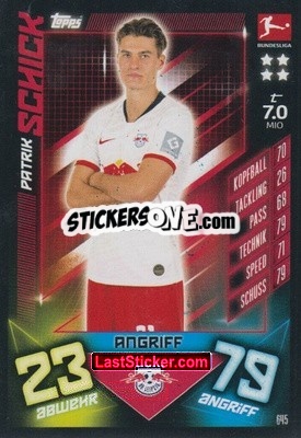 Sticker Patrik Schick - German Fussball Bundesliga 2019-2020. Match Attax Extra n. 645 - Topps