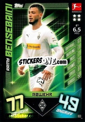 Figurina Ramy Bensebaini - German Fussball Bundesliga 2019-2020. Match Attax Extra - Topps