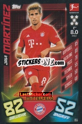 Figurina Javi Martínez - German Fussball Bundesliga 2019-2020. Match Attax Extra - Topps